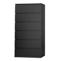 Black 6 Drawer Dresser U875