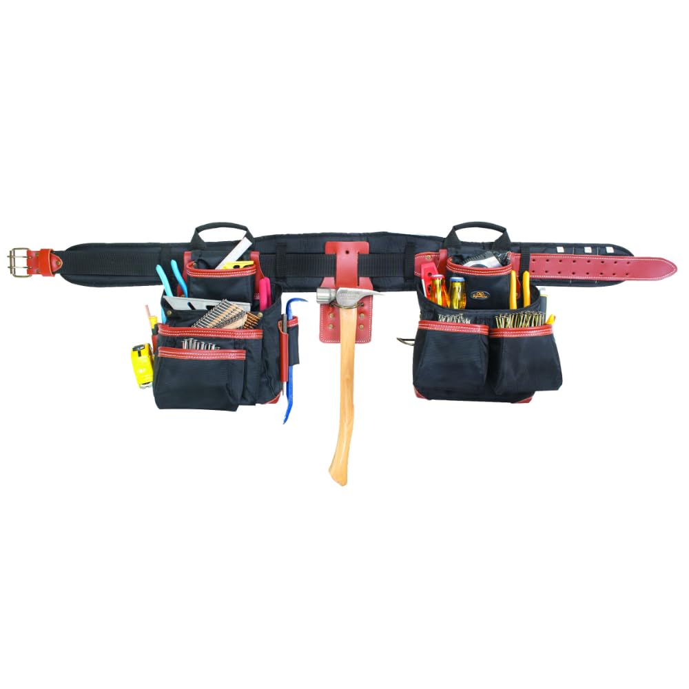 Black Brown 4 Piece Tool Belt T1247