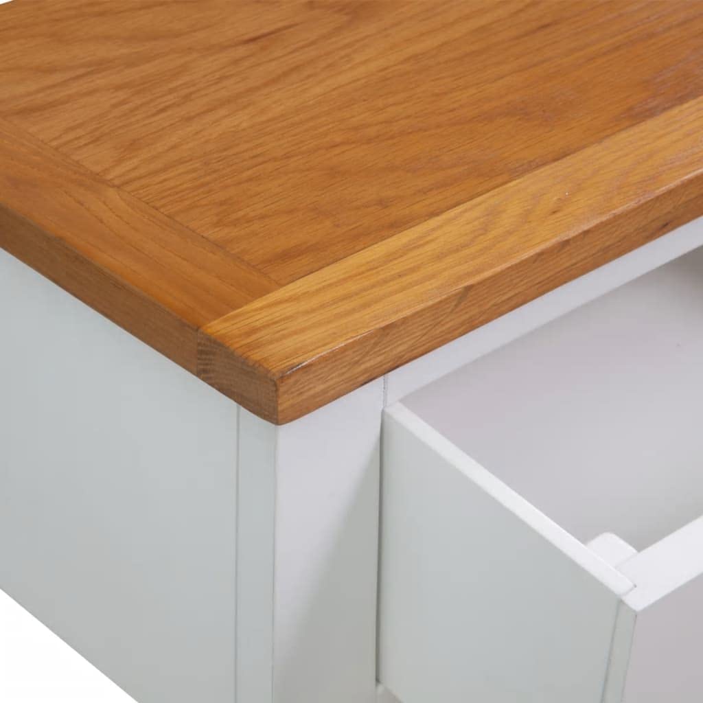 Console Table with Drawers Solid Oak Wood K8129