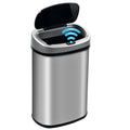 13 Gallon Touch-Free Motion Sensor Stainless-Steel Trash Can T9868