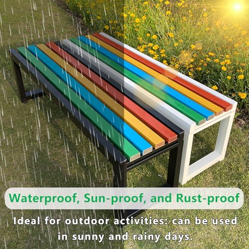 Weatherproof Metal Cast Iron Park Bench L865