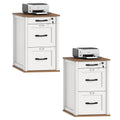 3 Drawer File Cabinet with Lock Set of 2 V101
