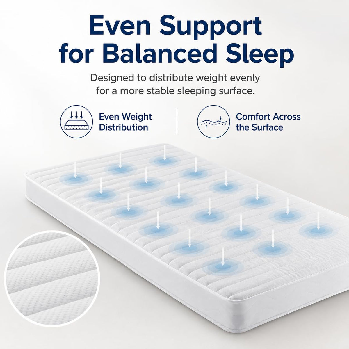 5 Inch Medium Firm Gel Memory Foam Mattress F804