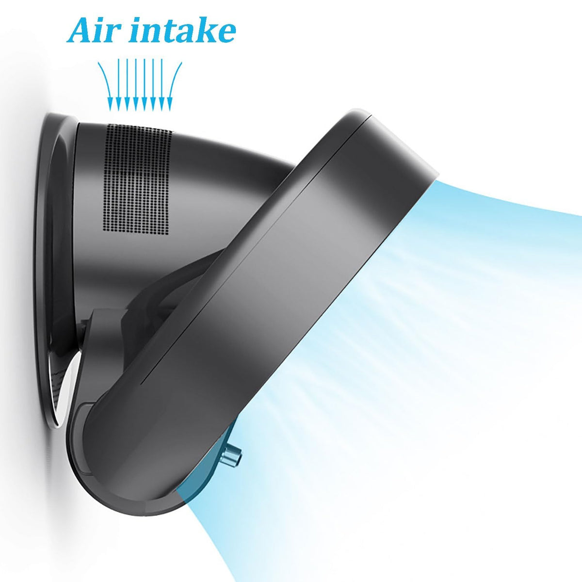 Bladeless Cooling Table Fan Wall Mount 3 Speeds Timer A219079