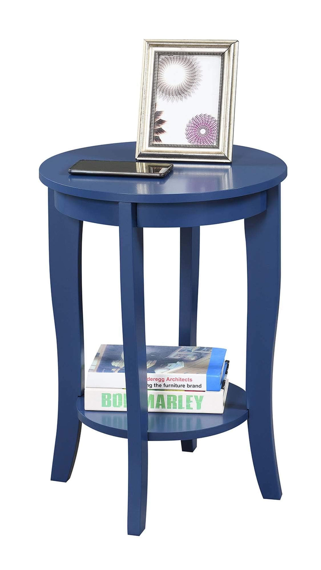 Cobalt Blue Round End Table D88918