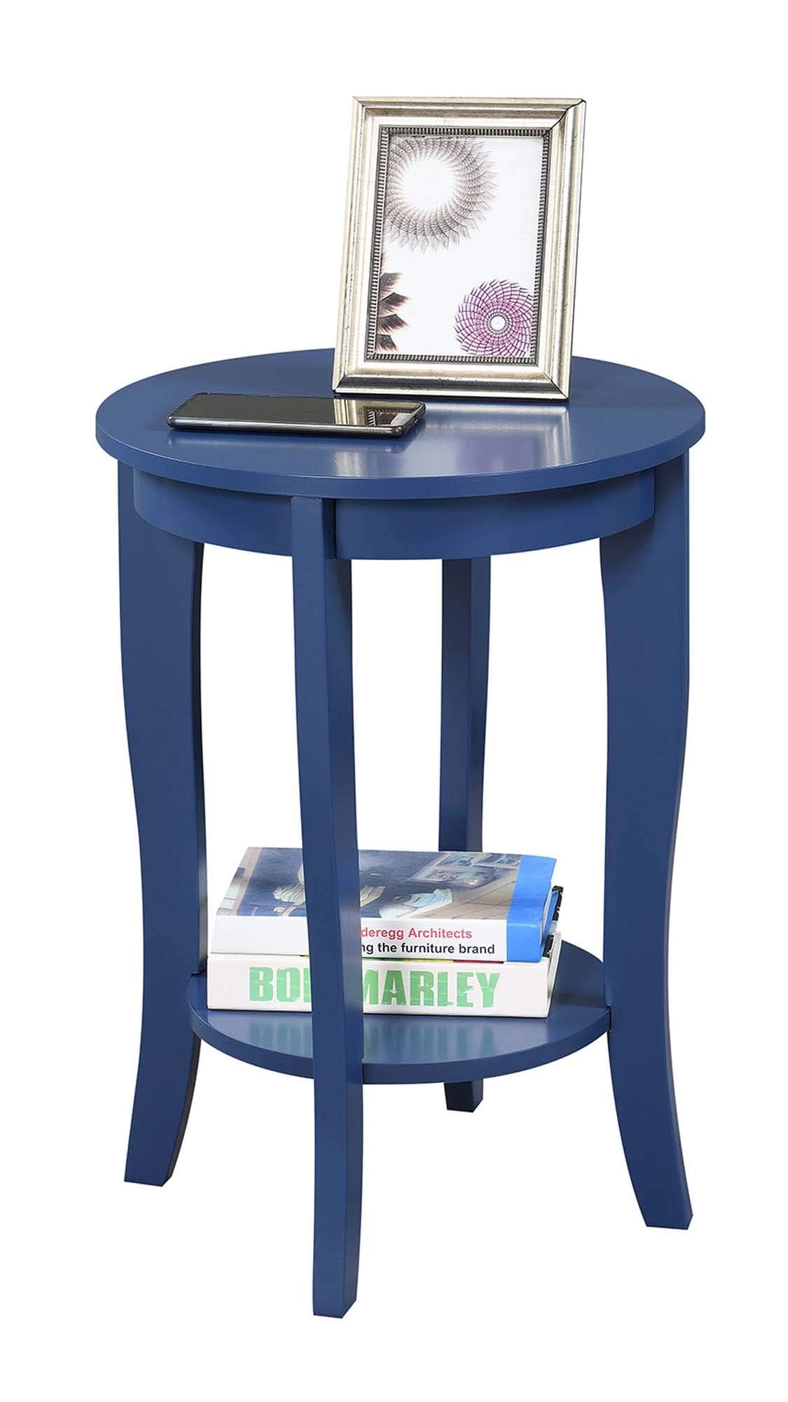 Cobalt Blue Round End Table D88918