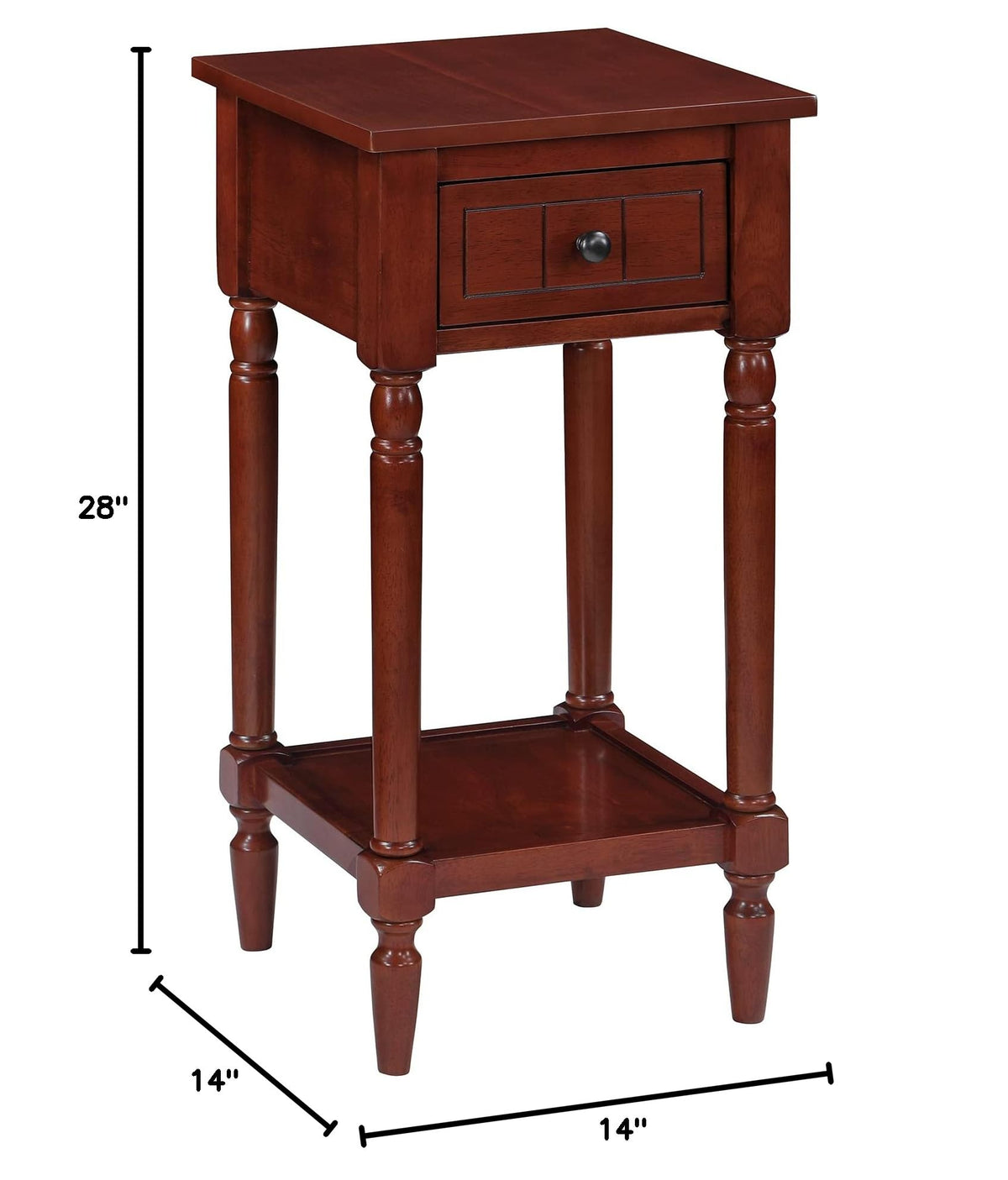 1 Drawer Accent End Table with Storage Drawer and Shelf P20758