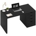 Black Computer Desk with Drawers B610134