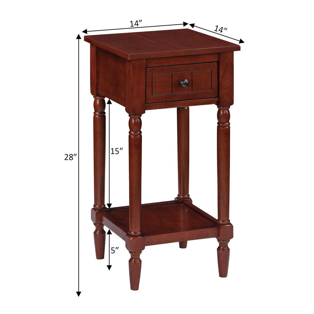 1 Drawer Accent End Table with Storage Drawer and Shelf P20758