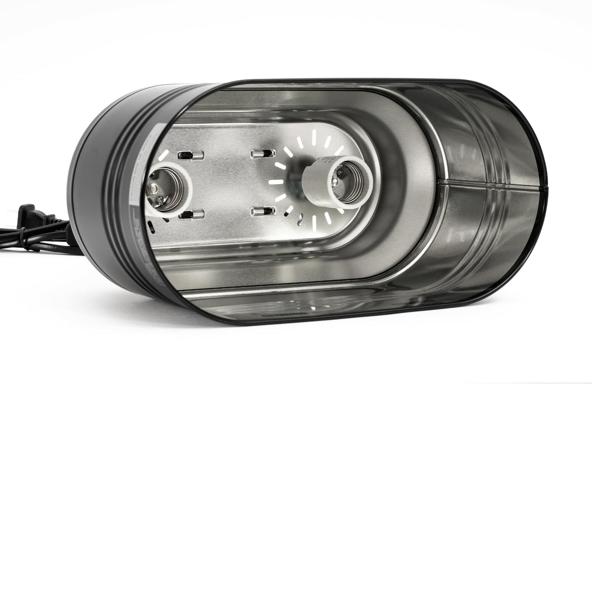 Reptile Light Fixture with 2 Switches, E26 Heat Lamp Fixture E6570