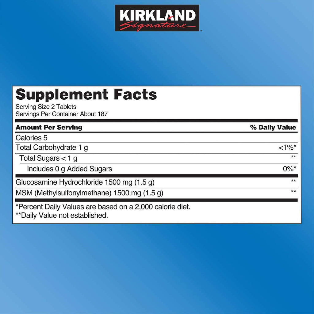 Glucosamine with MSM 375 Tablets 5 Pack L806025