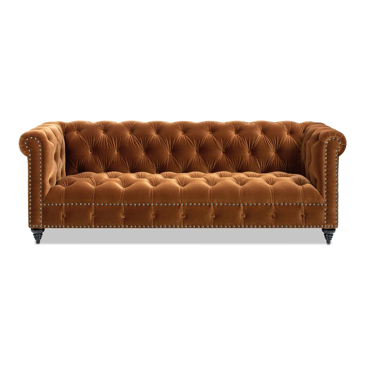 Burnt Orange Performance Velvet Sofa B878