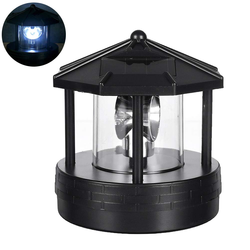 Solar Powered Rotating Lighthouse Decorative Light D55052