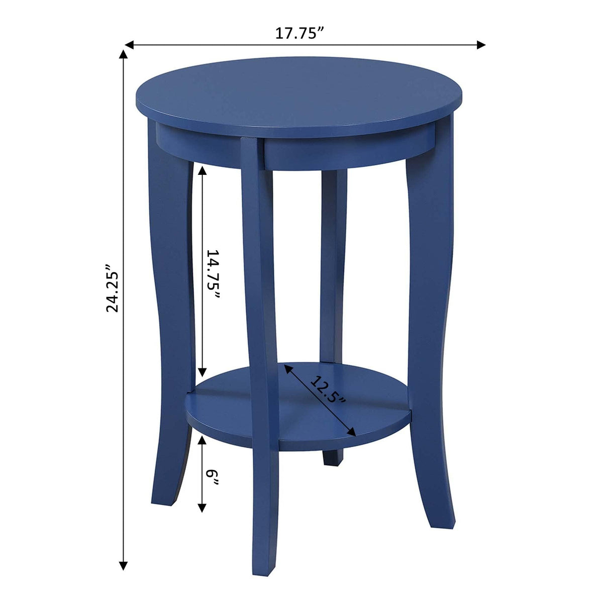 Cobalt Blue Round End Table D88918