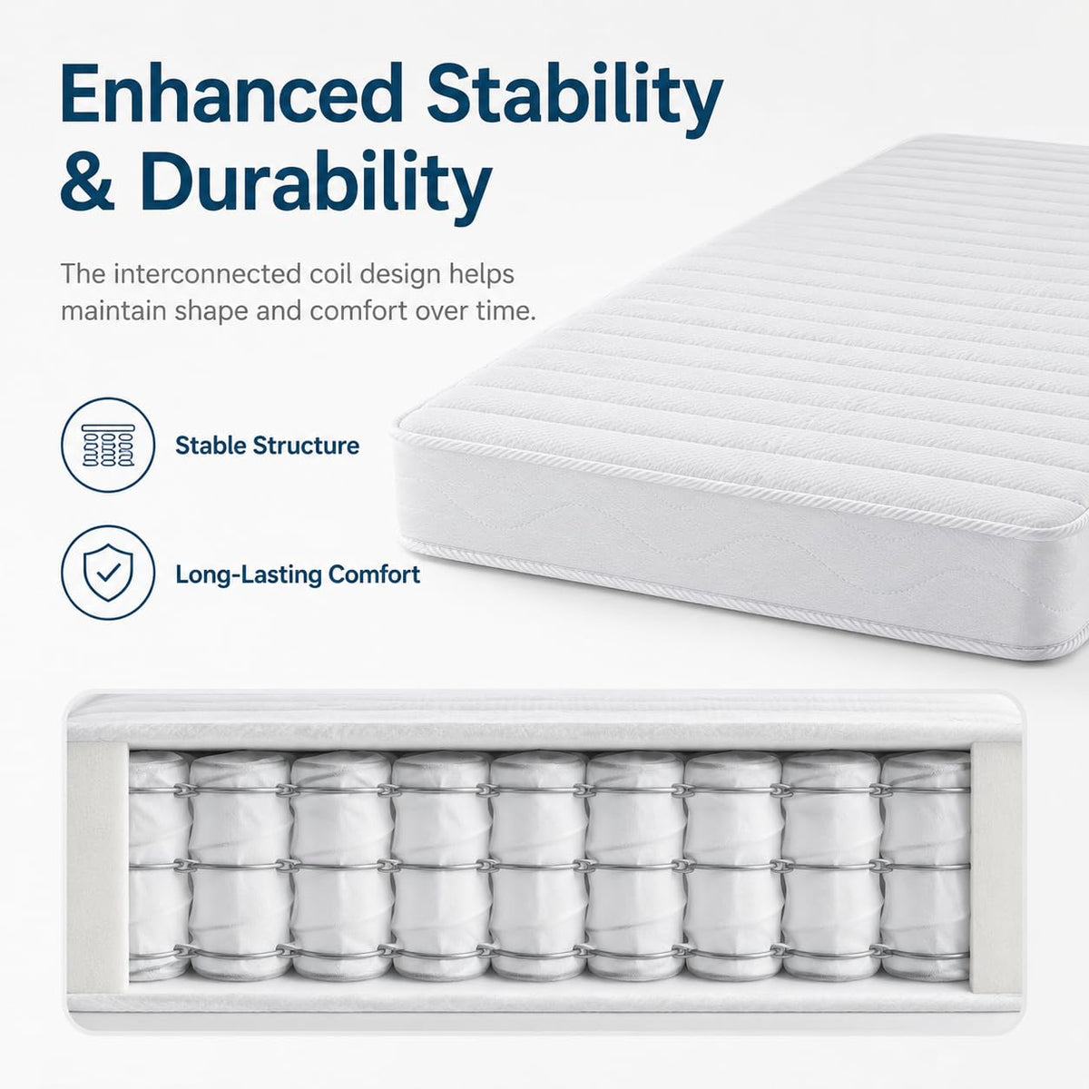 5 Inch Medium Firm Gel Memory Foam Mattress F804