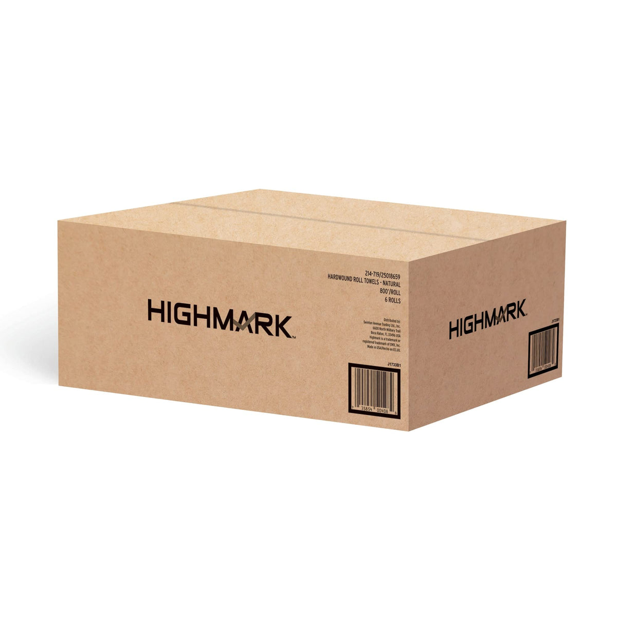 Hardwound Paper Towels, 8" x 800', 100% Recycled, Natural, Case Of 6 Rolls N30024