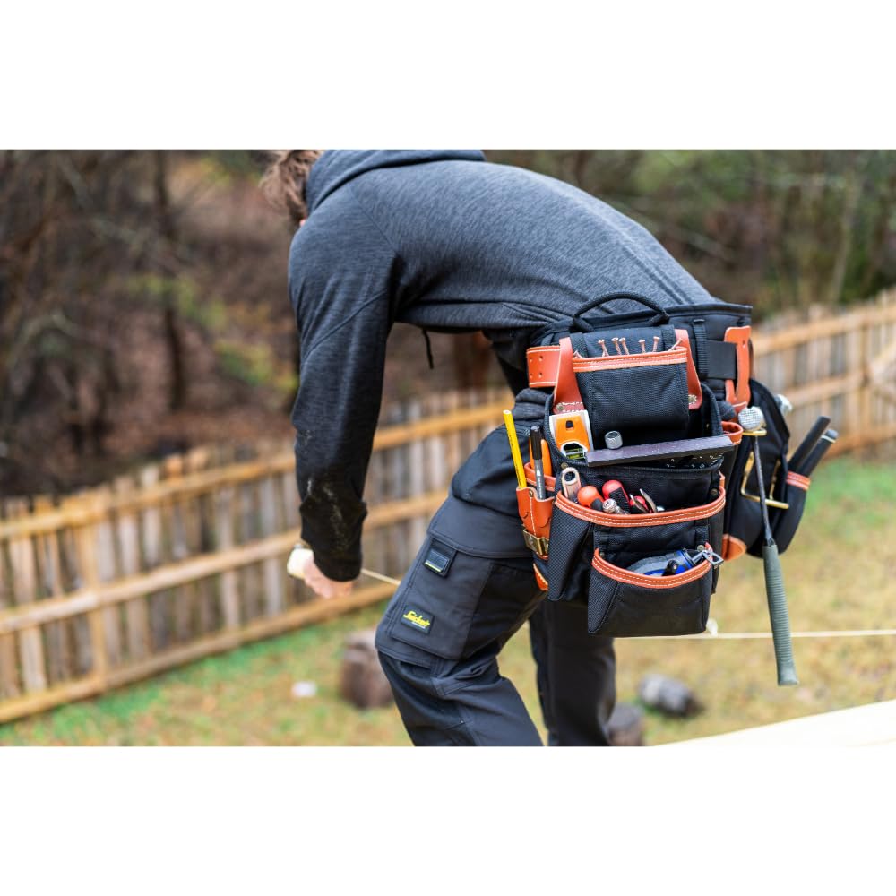 Black Brown 4 Piece Tool Belt T1247