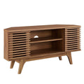 Mid-Century Modern Corner Media TV Stand F8192