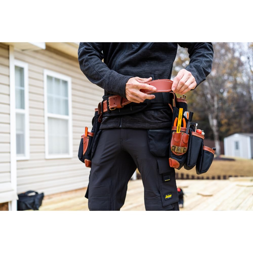 Black Brown 4 Piece Tool Belt T1247