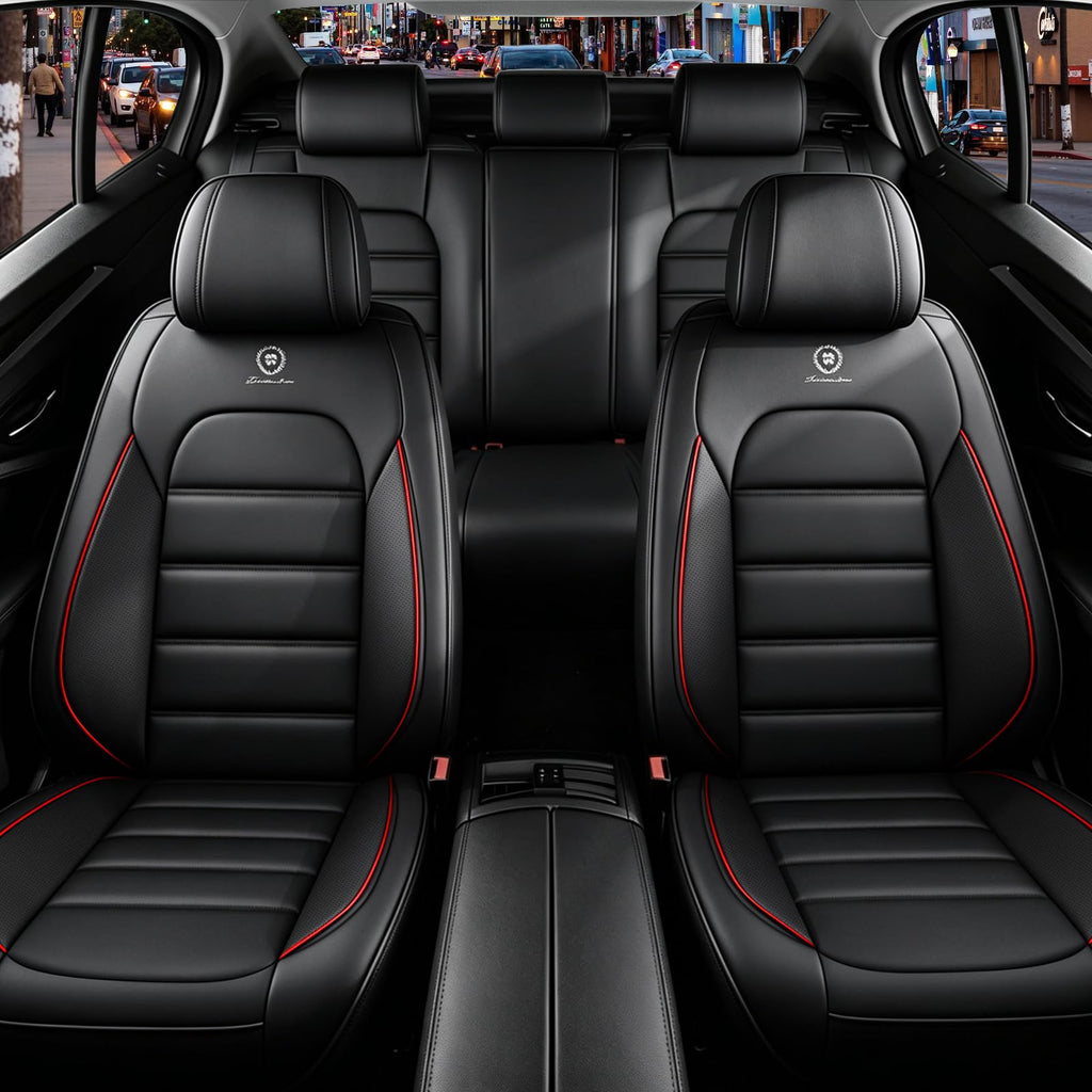 Waterproof Leather Car Seat Covers Set of 5 O915981