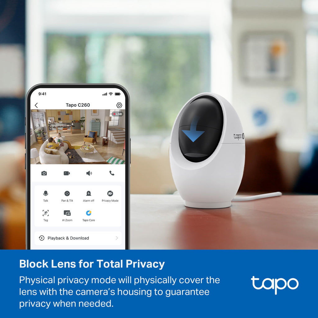 4K Indoor Pan/Tilt Wired Security Camera X1698