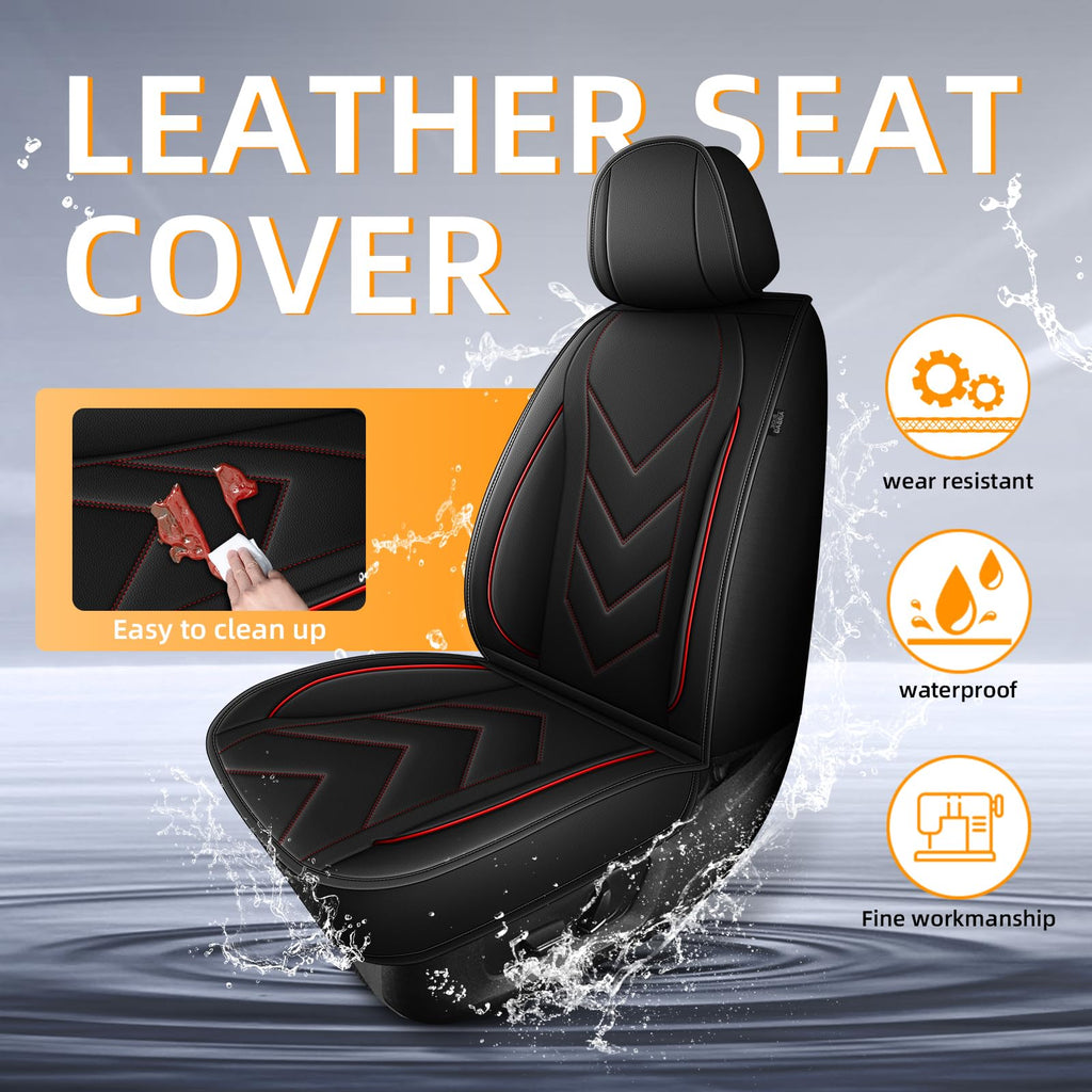 Waterproof Leather Full Set Car Seat Covers F6215