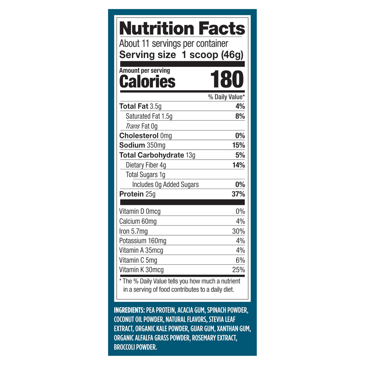 Creamy Vanilla Plant Based Protein Powder I695243