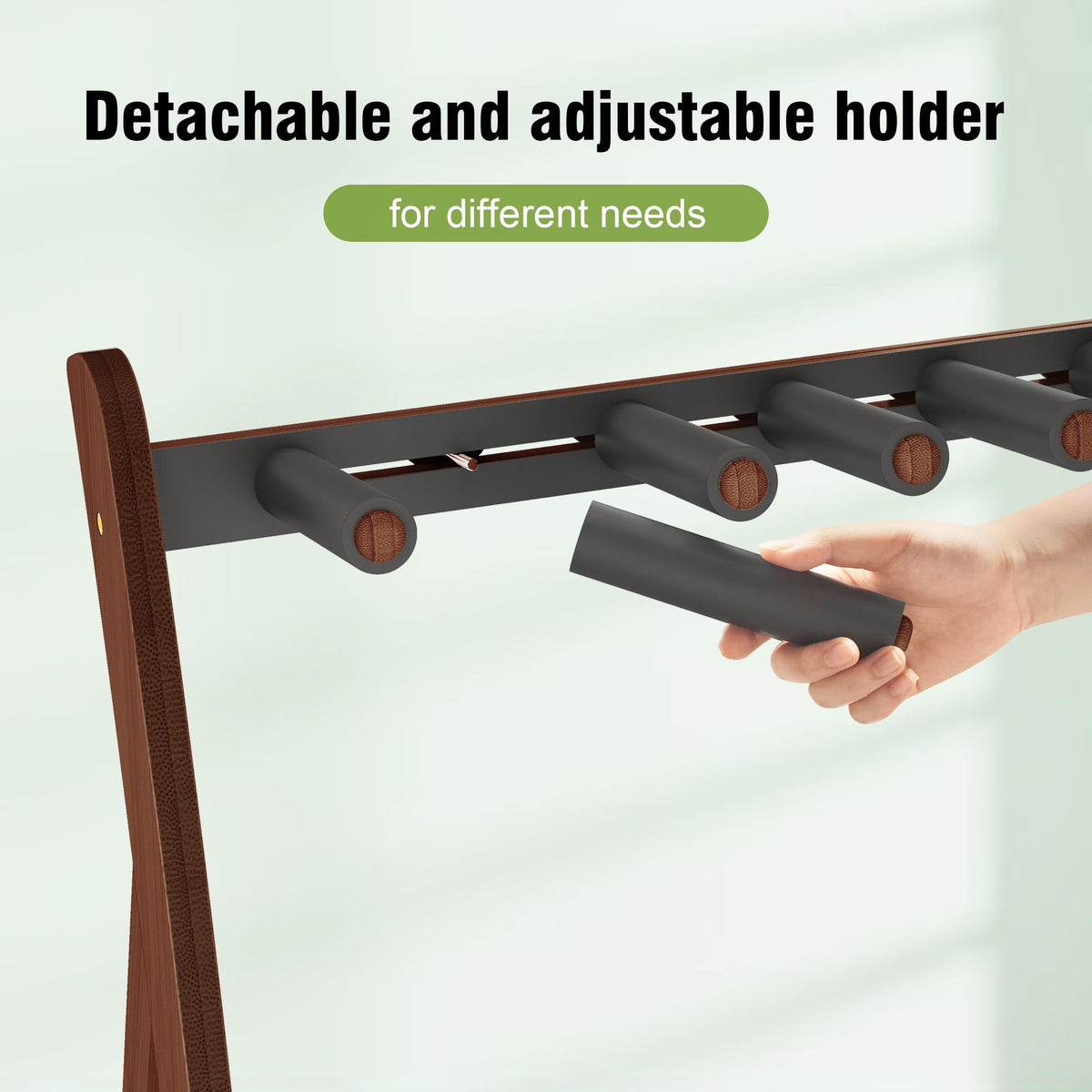 Foldable Adjustable Guitar Stand Rack with No-Slip Non-Scratch Padding W91748
