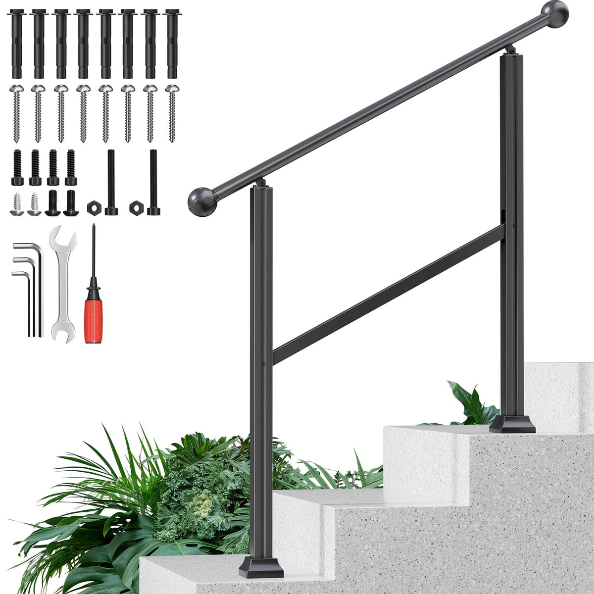 Adjustable Outdoor Stair Railing Q6495