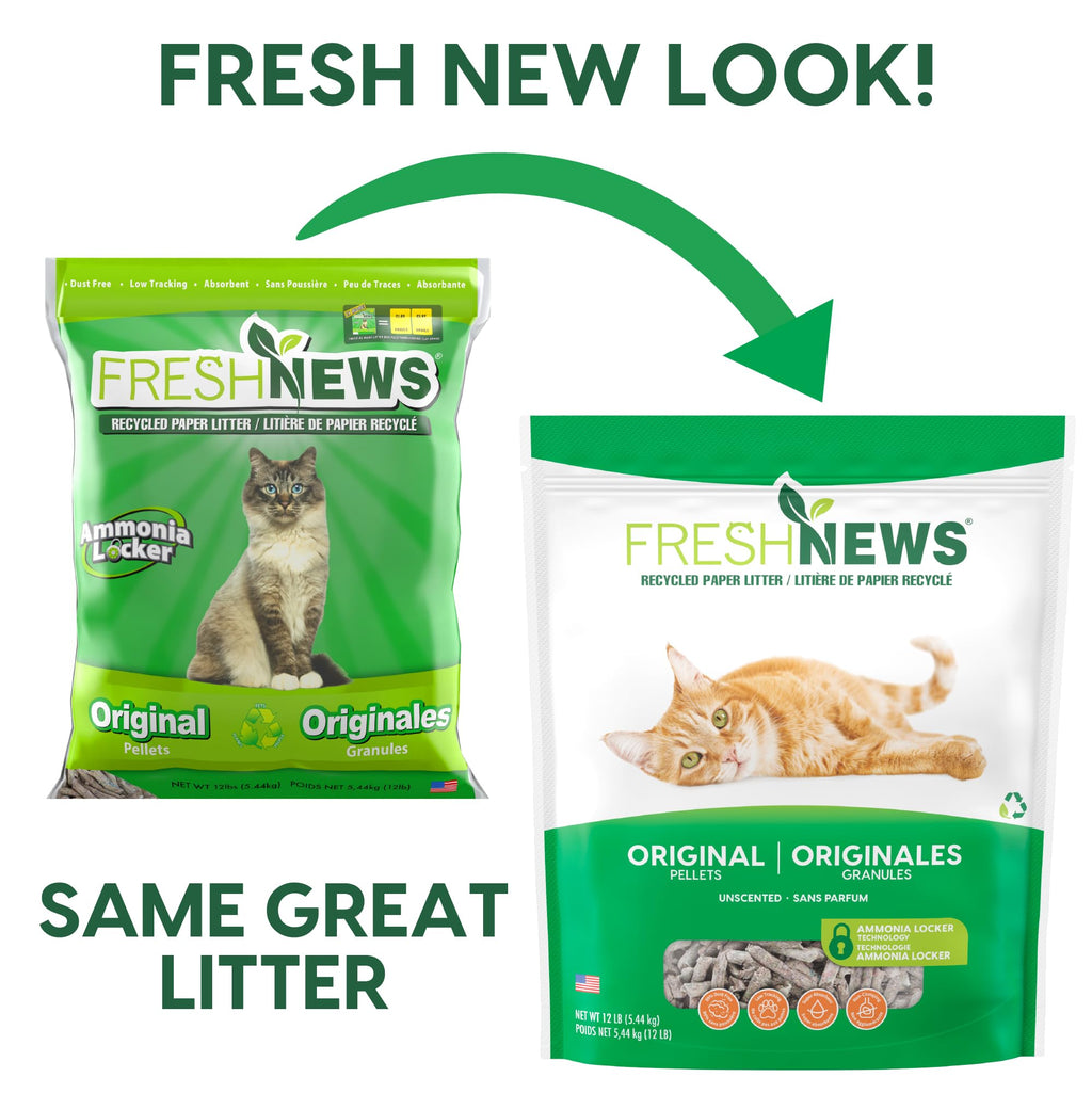 Paper Non-Clumping Cat Litter 12 Pound C7691