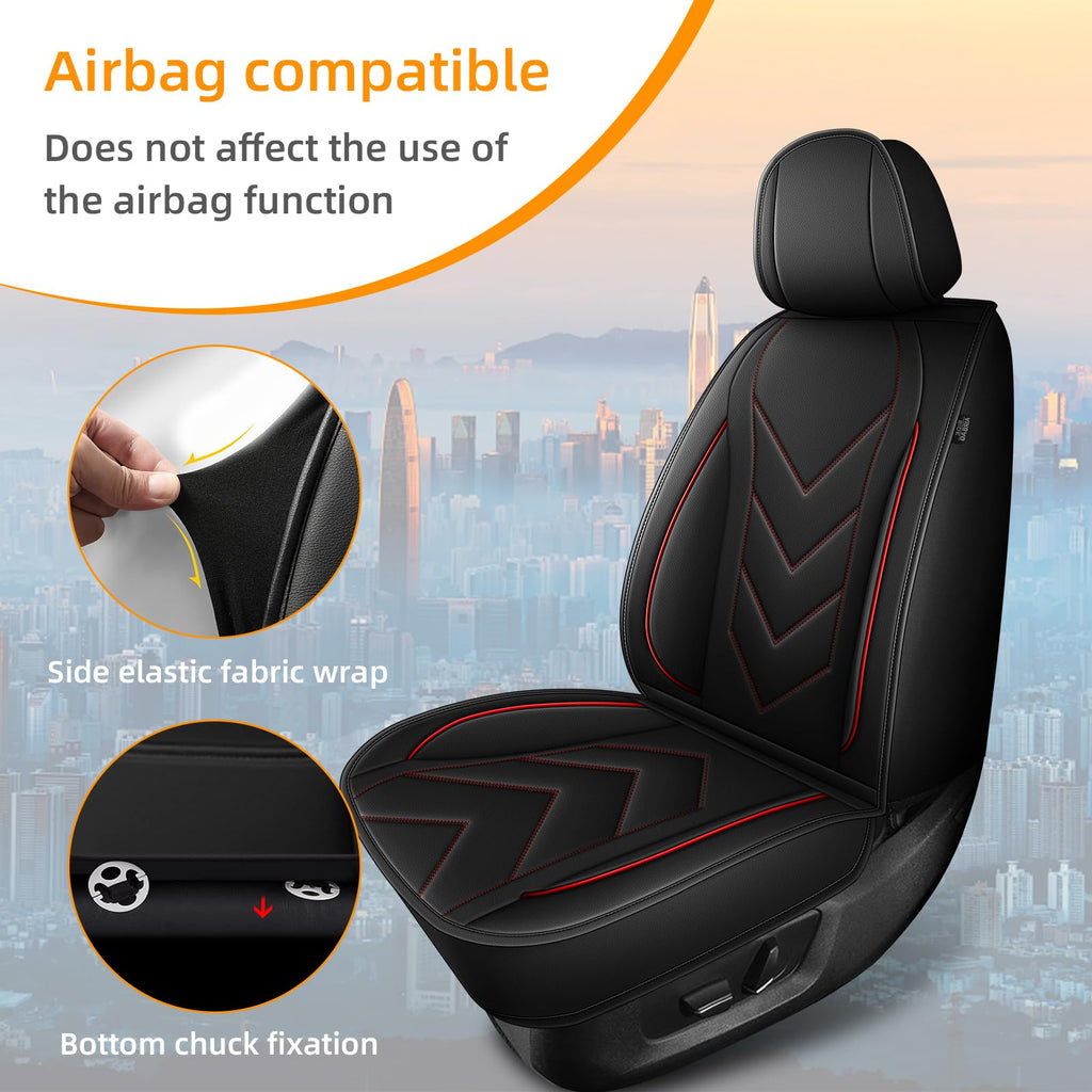 Waterproof Leather Full Set Car Seat Covers F6215