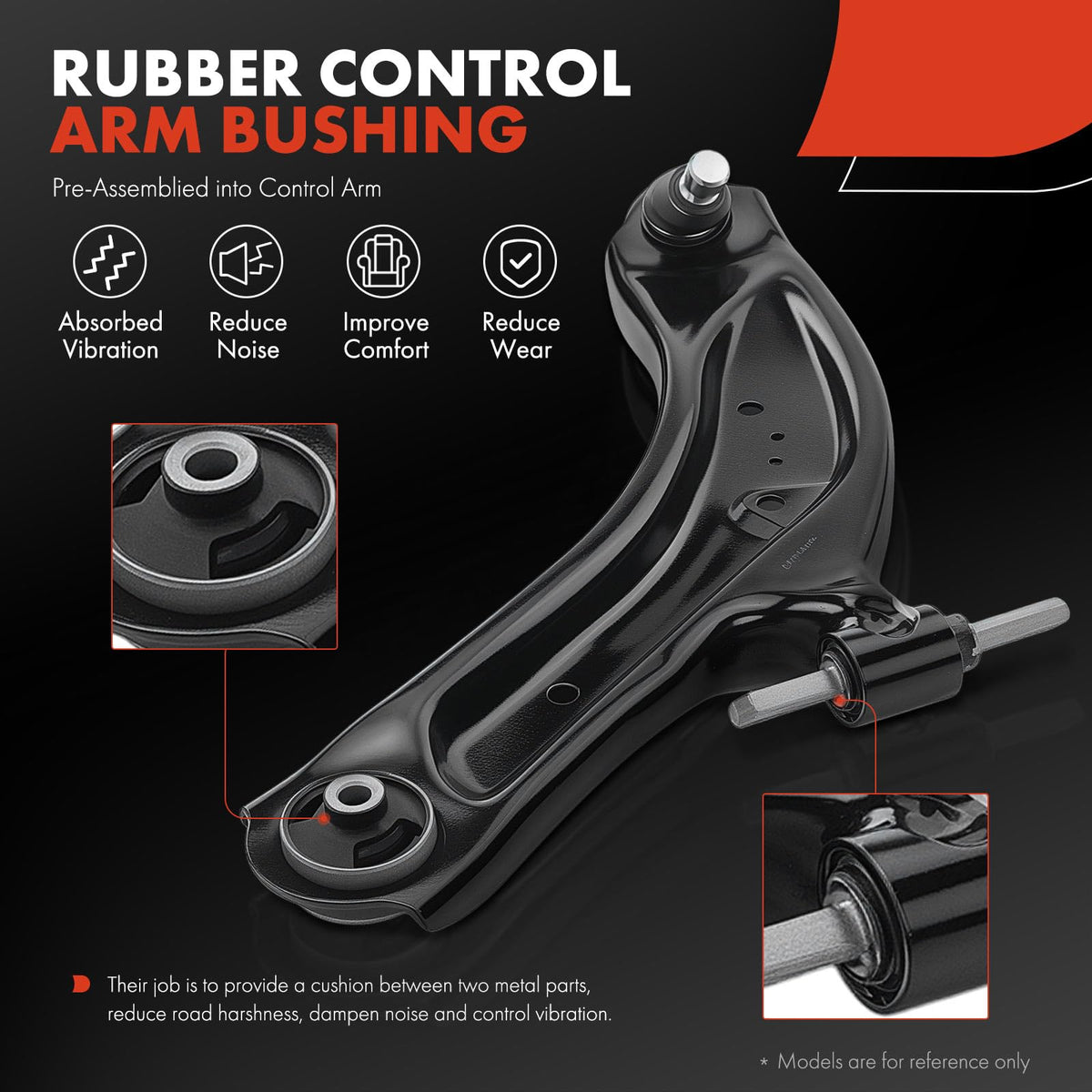 Front Lower Control Arm with Ball Joint & Bushing D51510