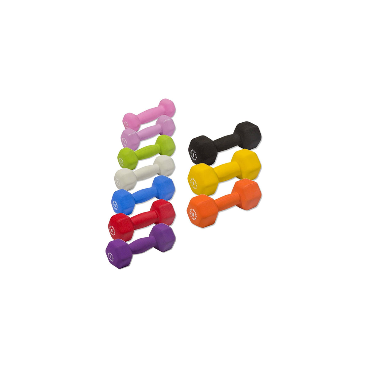 Neoprene Dumbbell Set 1-10lbs Pair C71312