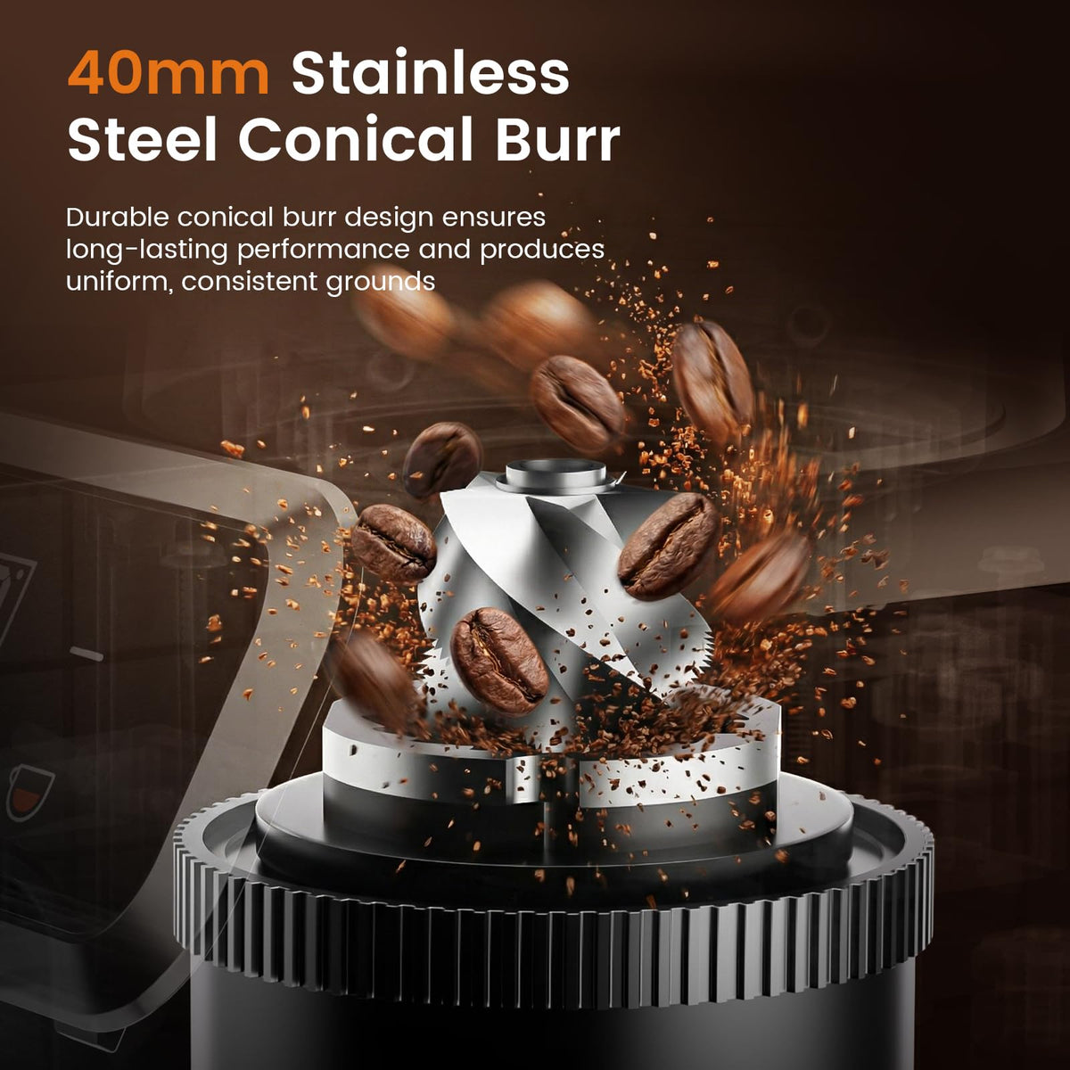 Electric Burr Coffee Grinder, 30 Settings B31370