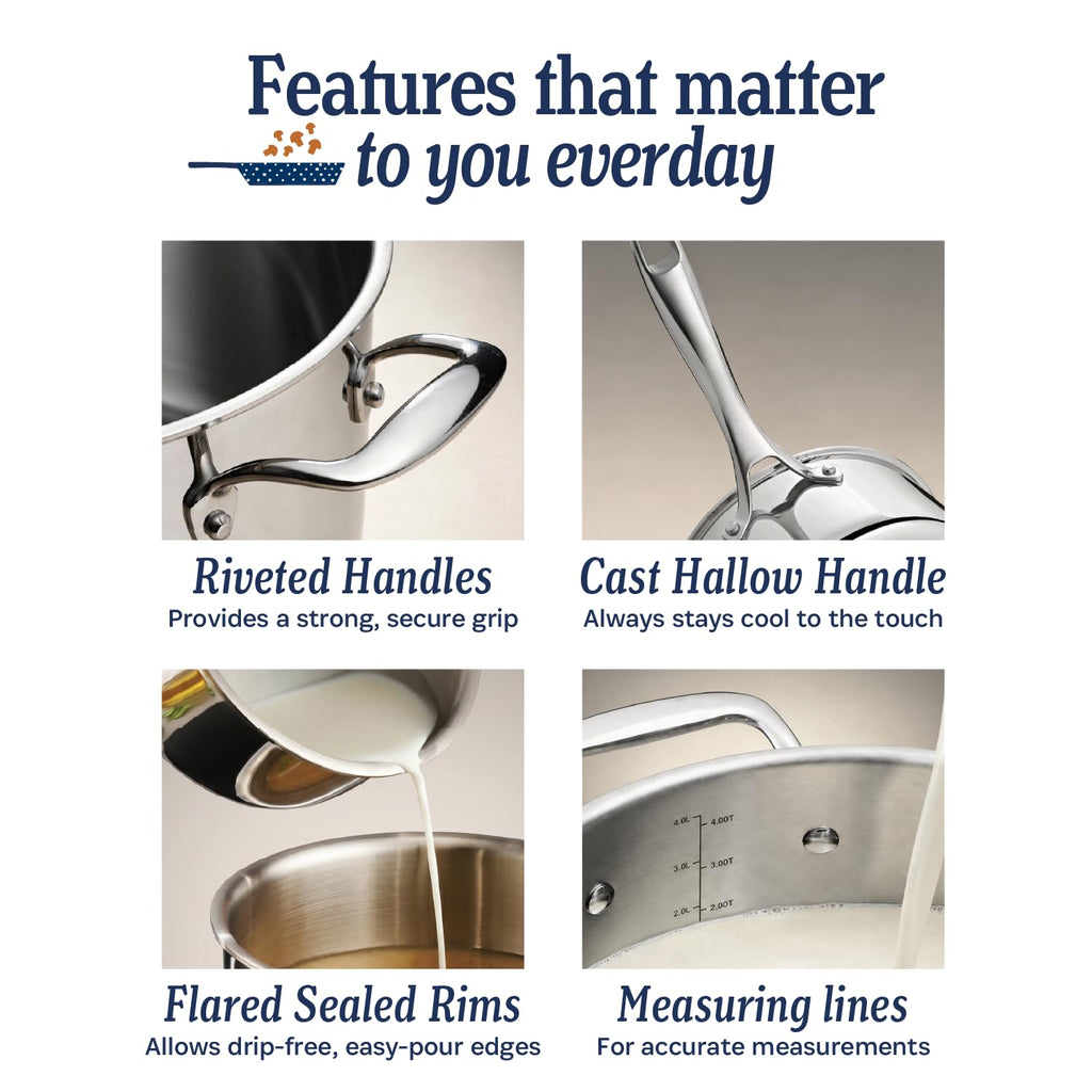 3-Piece Stainless Frying Pan Set B4470
