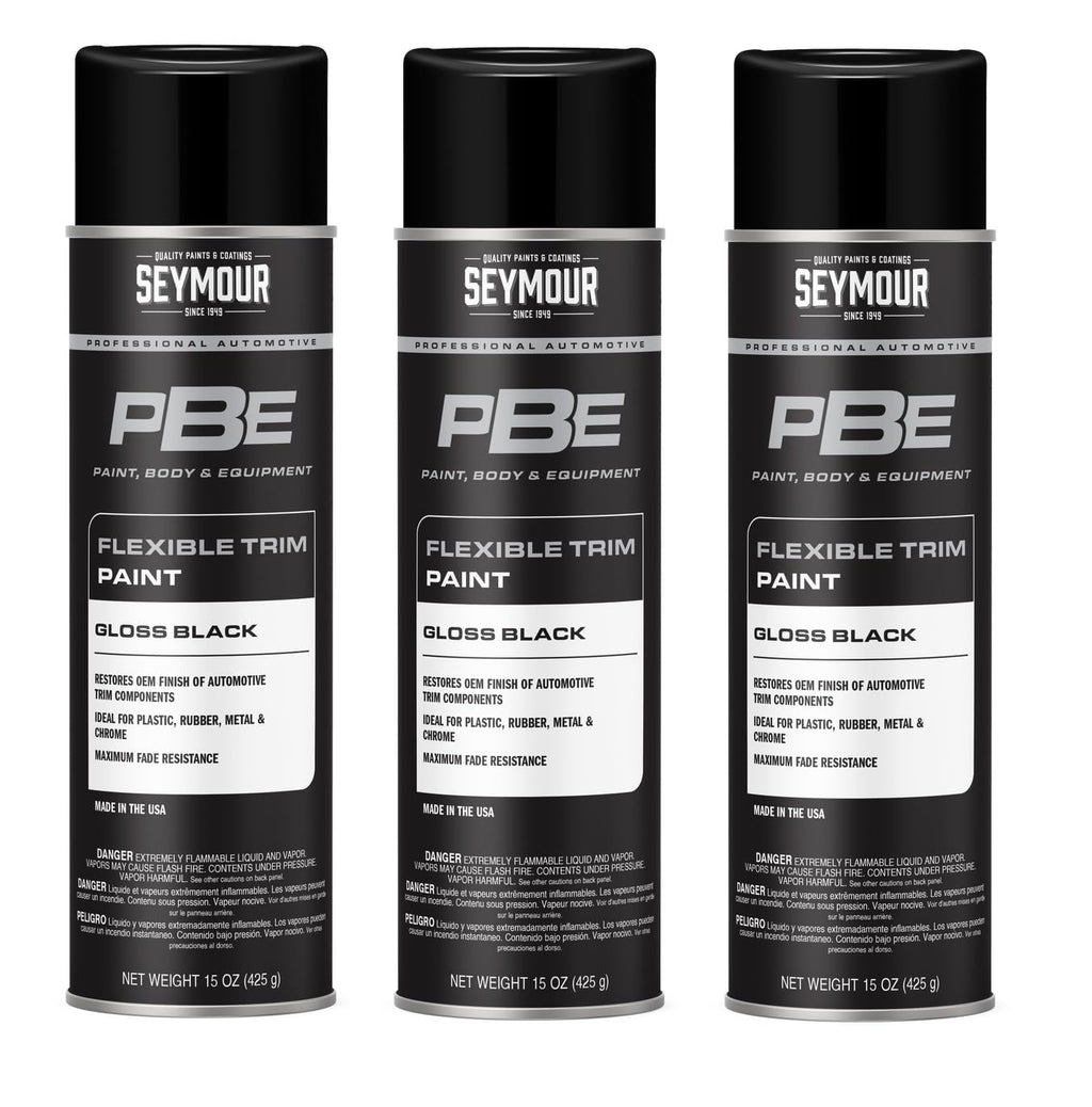 Gloss Black Trim Spray Paint 15 oz 3-Pack J5303