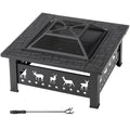 32 Inch Square Outdoor Fire Pit Table Q32707
