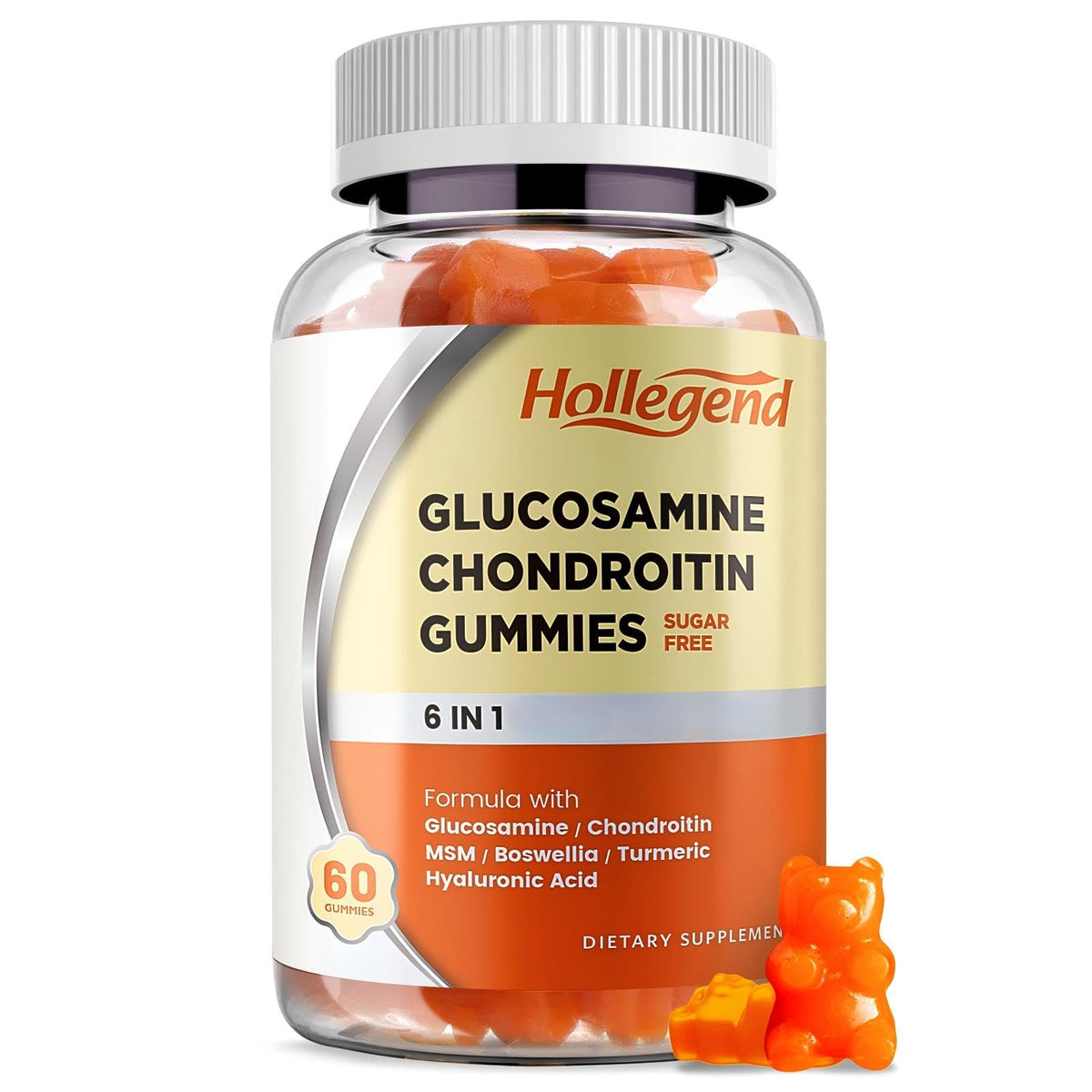 Sugar Free Glucosamine Chondroitin Gummies 60 Count M281986