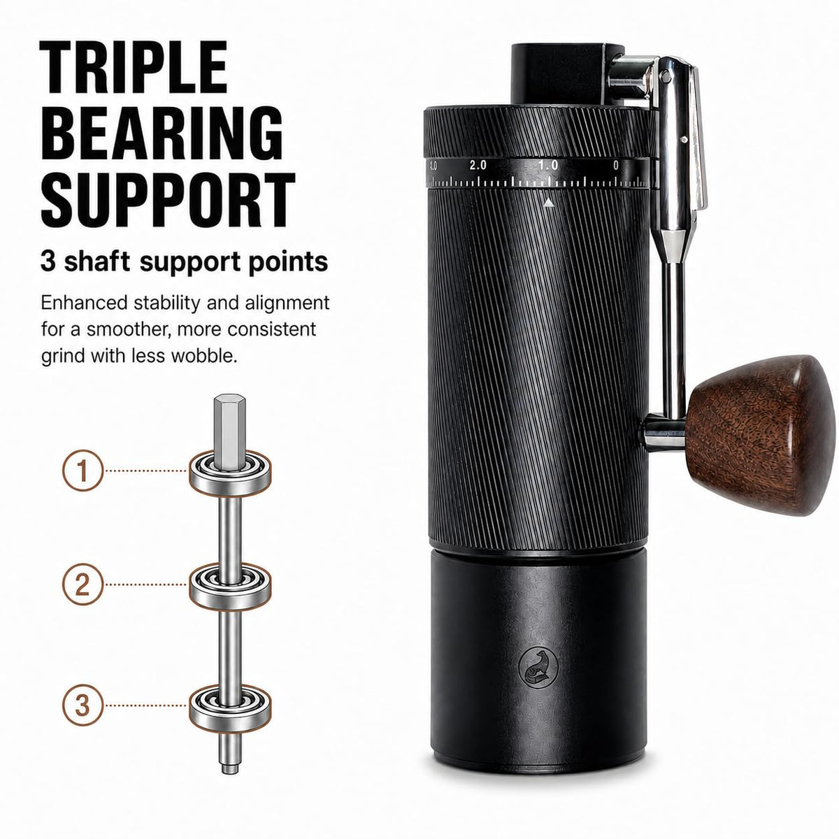 Manual Coffee Grinder Stainless Steel Burr R705845