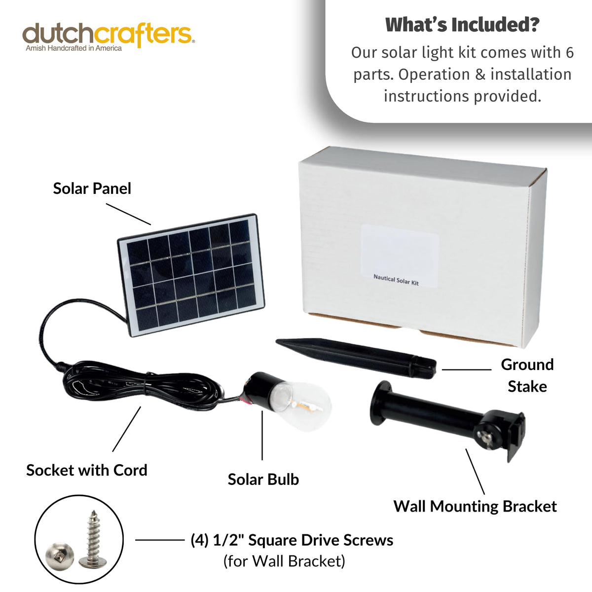 Solar Powered Lighthouse Kit with LED Lights V8005