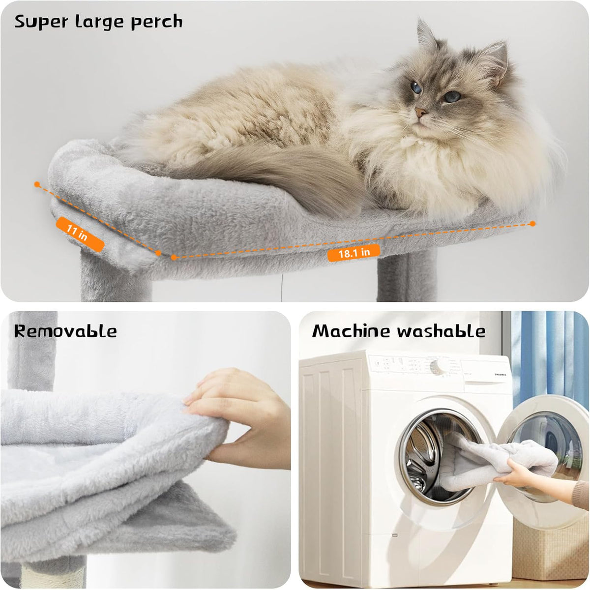 68 Inches Multi-Level Cat Tree Tower with Sisal Scratching Posts N91781