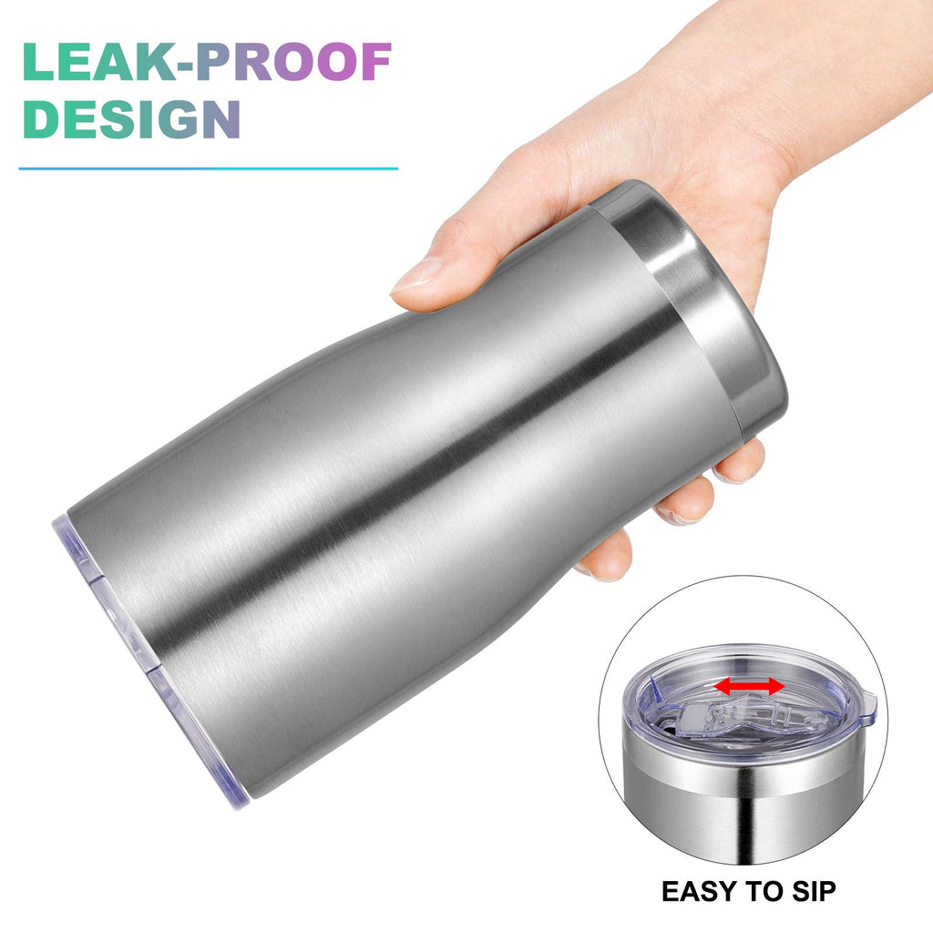 20oz Stainless Steel Insulated Tumbler with Lid And Straw P62667