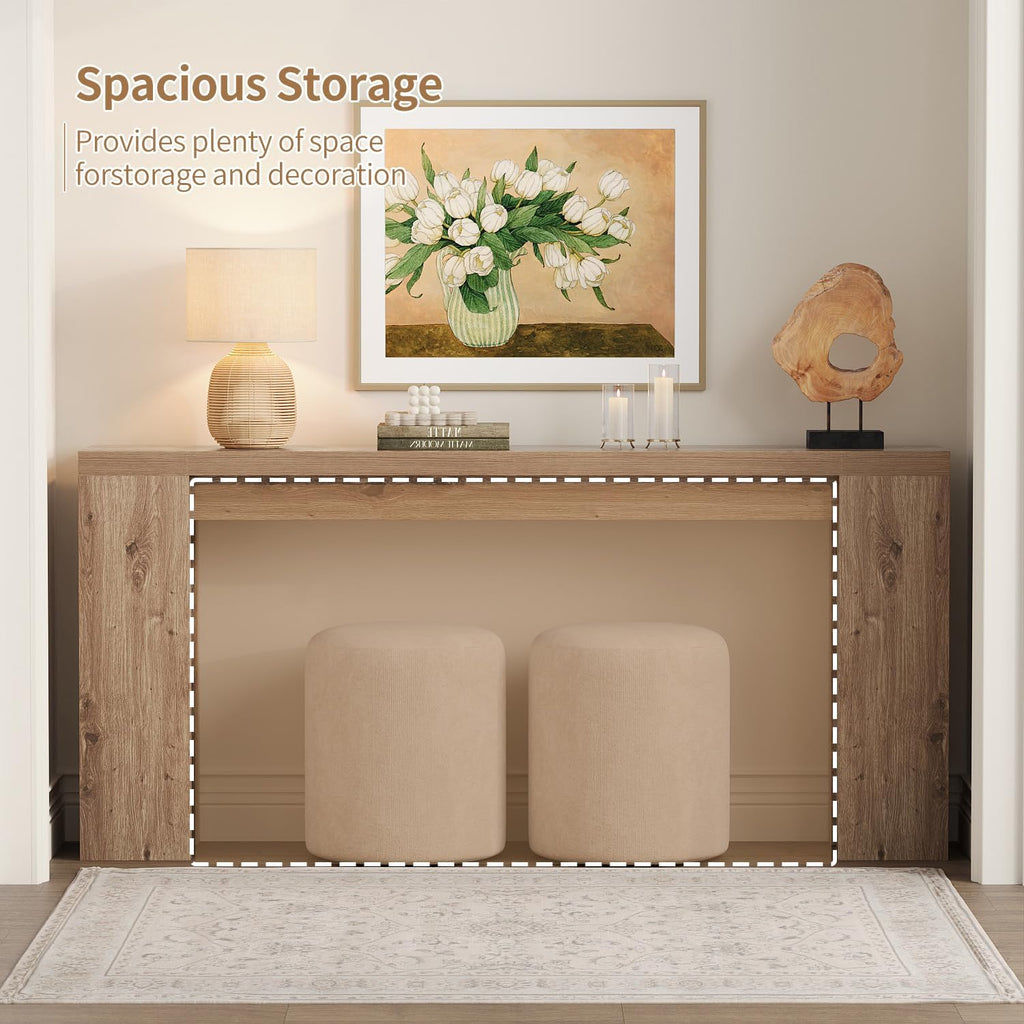 70.9" Extra Long Brown Console Table U314
