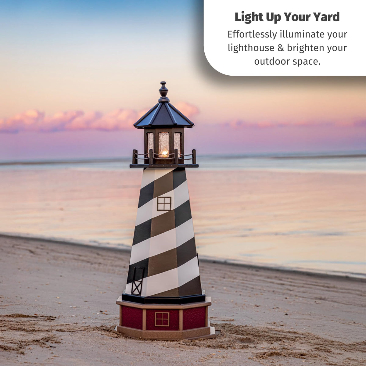 Solar Powered Lighthouse Kit with LED Lights V8005