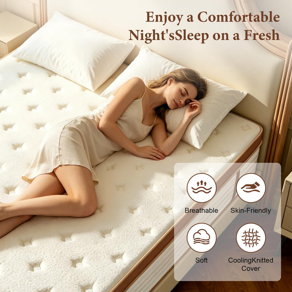 Full 10 Inch Hybrid Memory Foam Mattress D71049