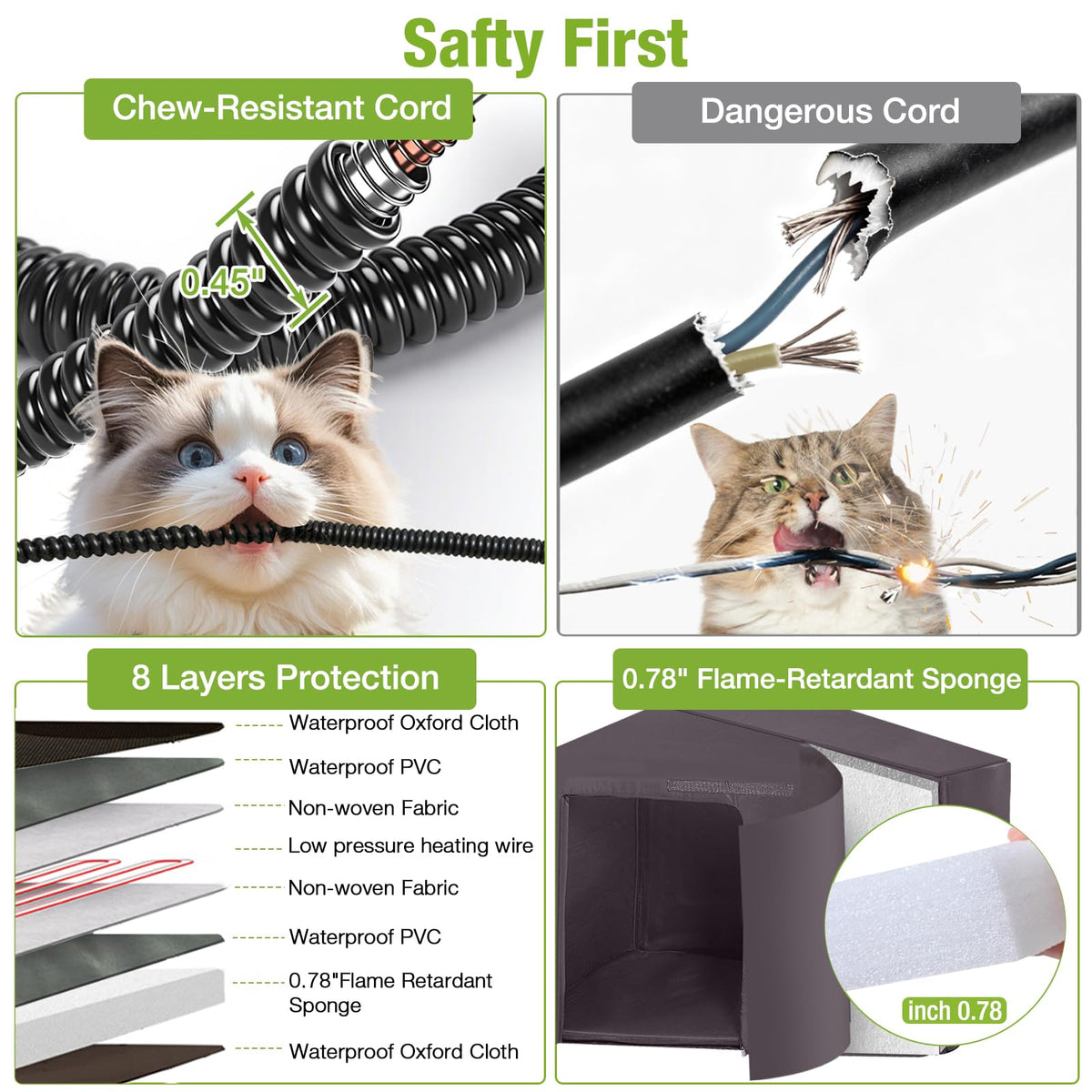 Heated Insulated Weatherproof Outdoor Cat House C41485