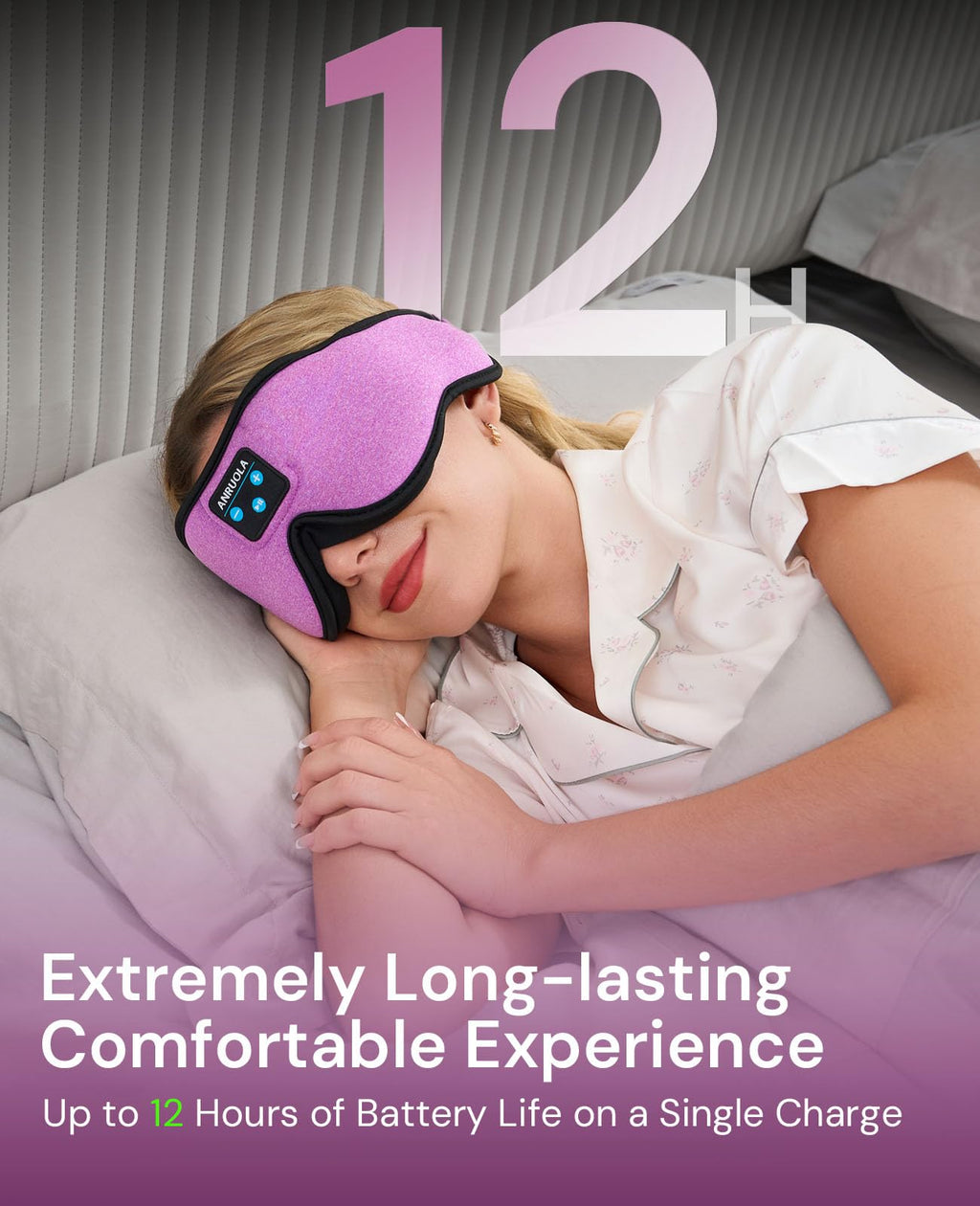 Bluetooth Sleep Mask with Blackout Eye Mask H657