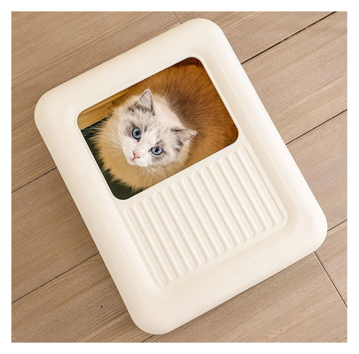 Fully Enclosed Cat Litter Box with Lid and Drawer M958512