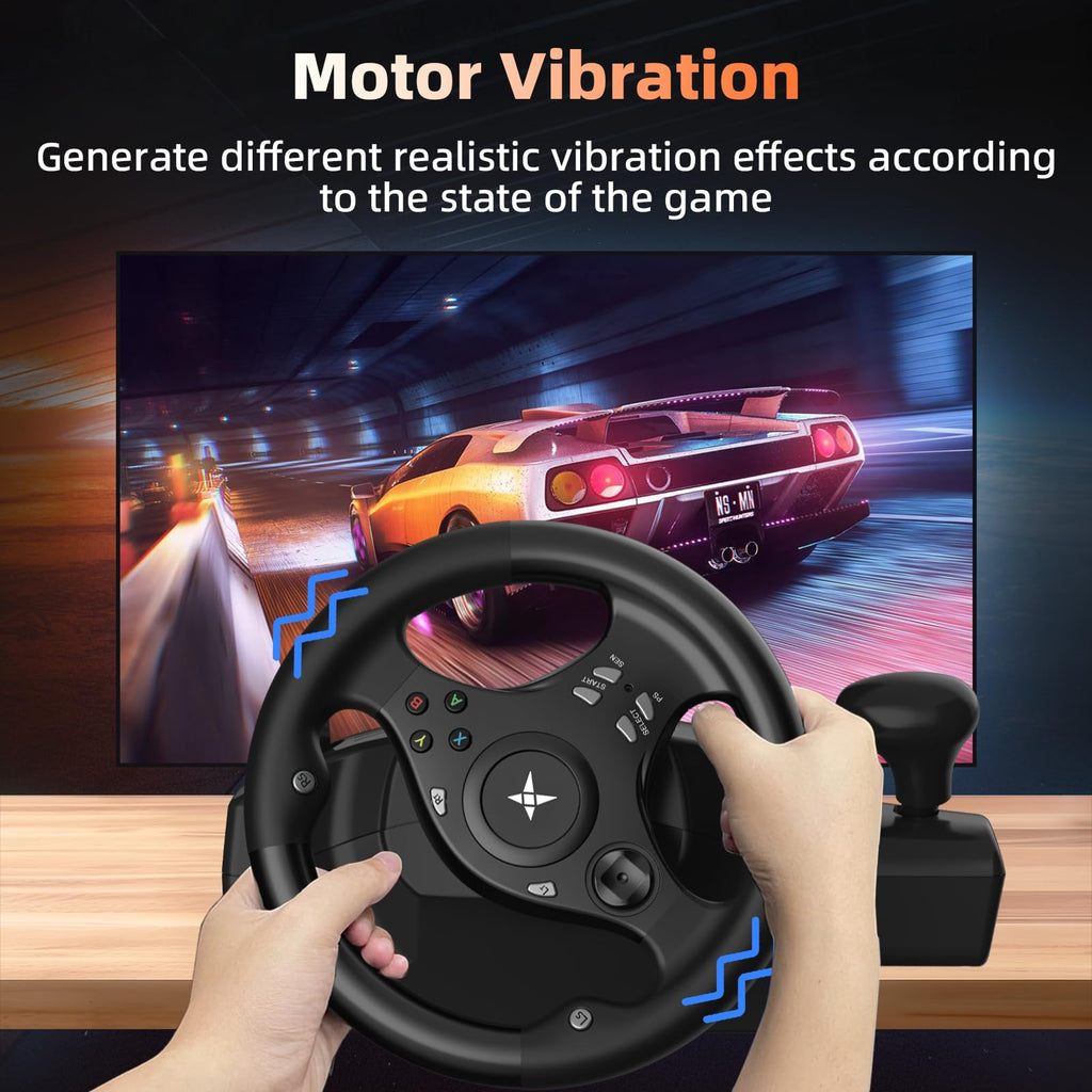 Gaming Steering Wheel with Pedals I529305
