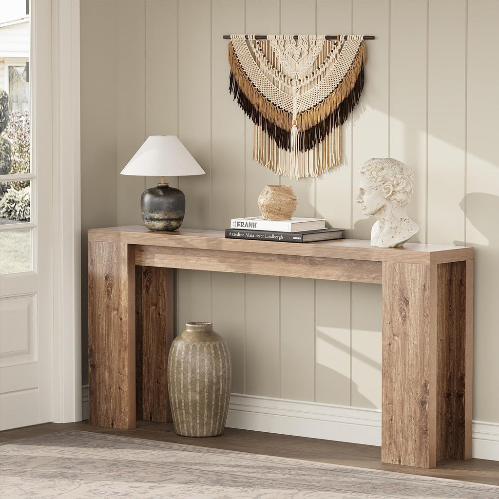 70.9" Extra Long Brown Console Table U314
